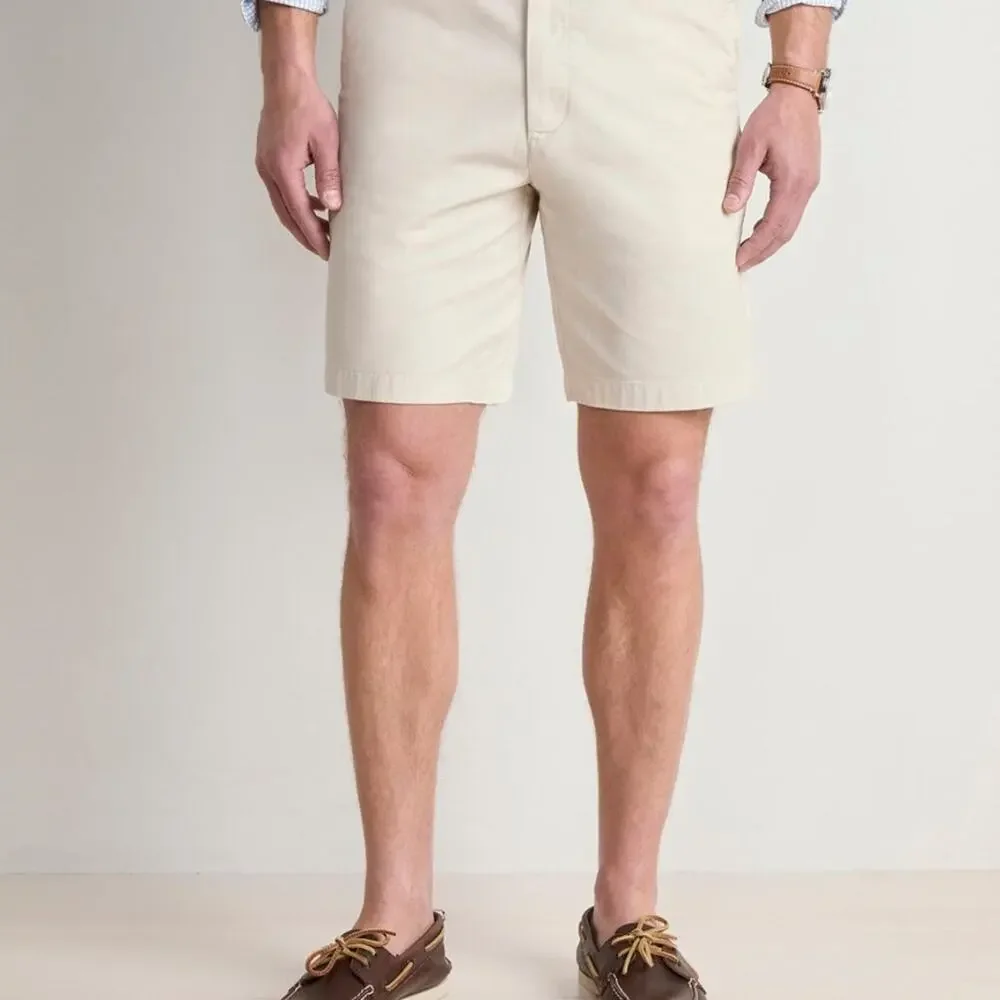 Vineyard Vines Men's Breaker Beige Flat Front Shorts Size 32